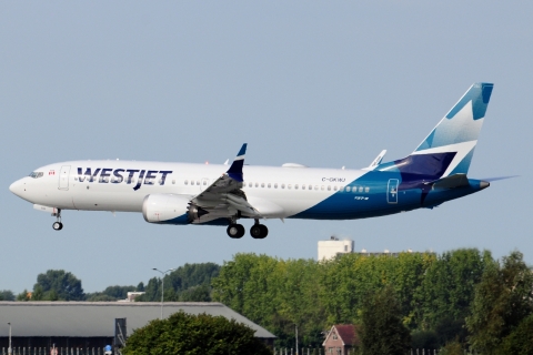 C-GKWJ - 737-8 MAX - WestJet - AMS - 25-08-2025b