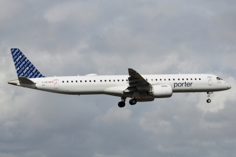 C-GKYI - ERJ-195-E2 (ERJ-190-400 STD) - Porter Airlines - MIA - 30-11-2025