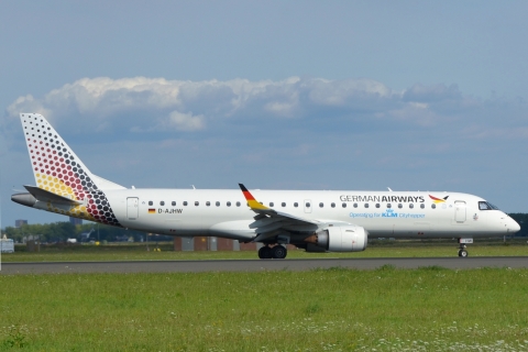 D-AJHW - ERJ-190LR (ERJ-190-100 LR) - German Airways - AMS - 25-08-2025
