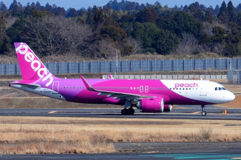 JA212P - A320-251N(WL) - Peach - NRT - 21-03-2025b