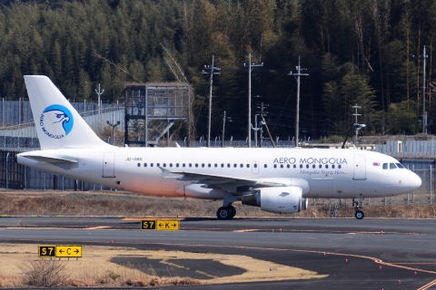 JU-1188 - A319-115(LR) - Aero Mongolia - NRT - 21-03-2025