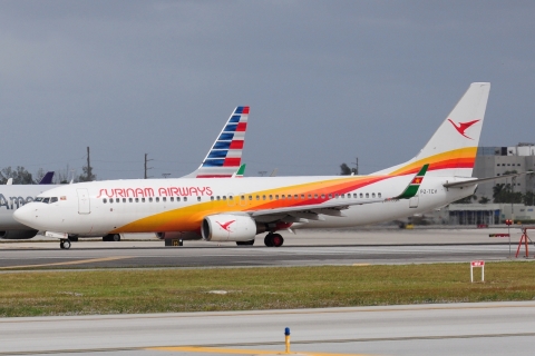 PZ-TCV - 737-8Q8(WL) - Surinam Airways - MIA - 29-11-2025