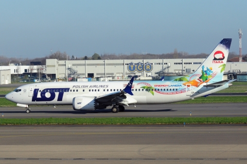 SP-LVL - 737-8 MAX - LOT _ Polish Airlines - BRU - 01-04-2025