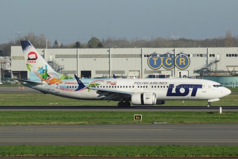 SP-LVL - 737-8 MAX - LOT _ Polish Airlines - BRU - 01-04-2025b
