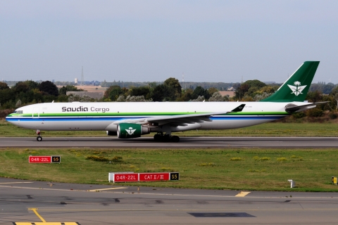 EI-LKE _ A330-302 _ Saudi Arabian Airlines Cargo _ LGG _ EBLG _ 04-10-2026